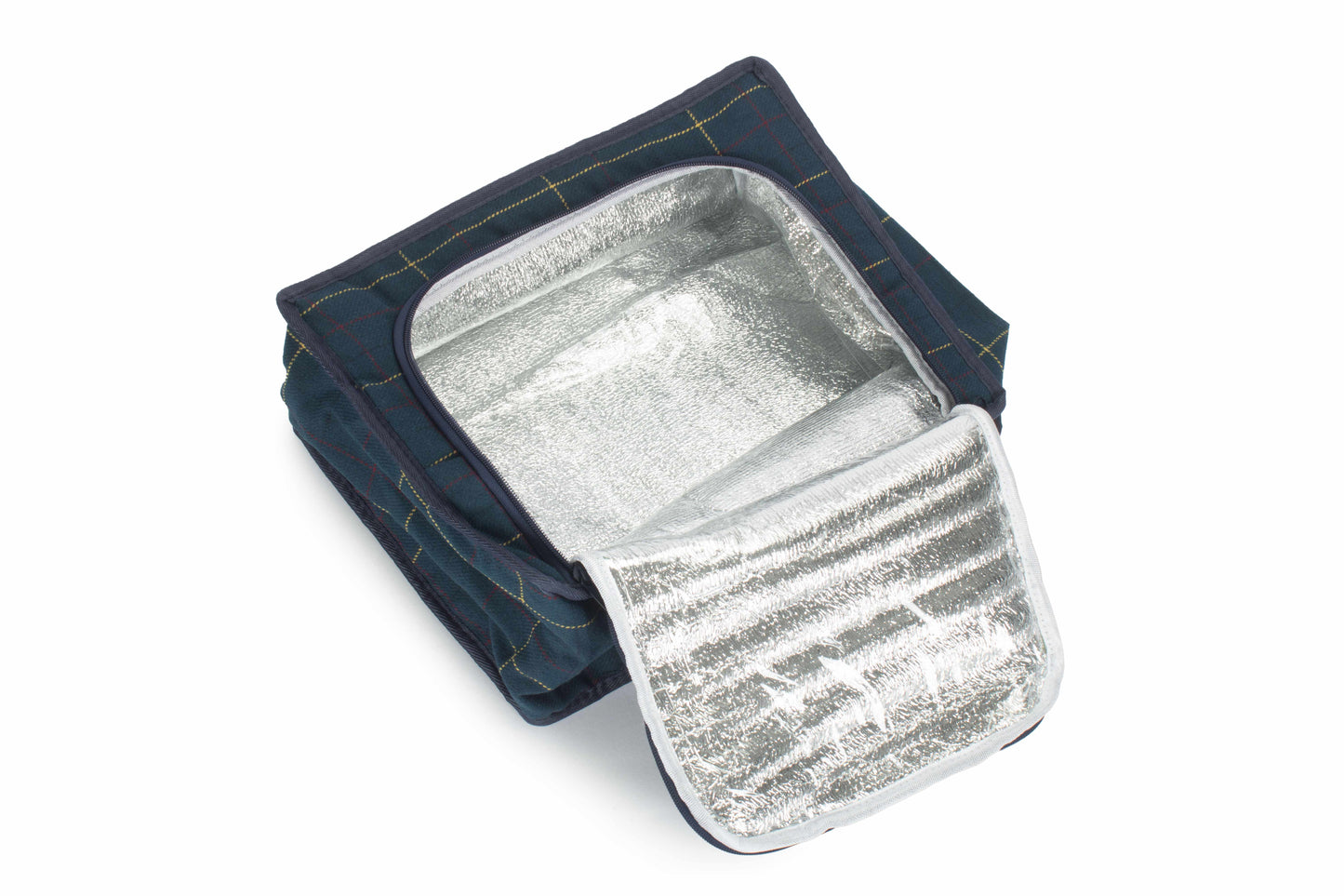 BLUE TWEED COOLER BAG