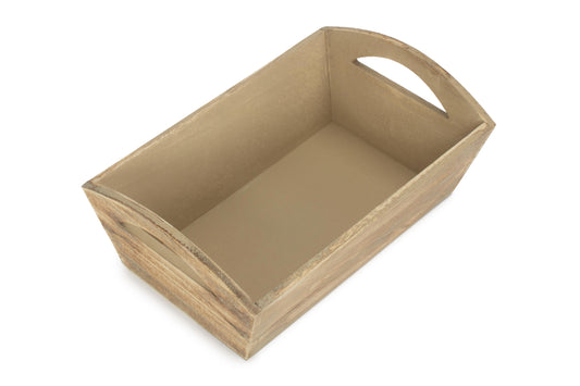 OAK EFFECT SMALL WOODEN STORAGE TRAY