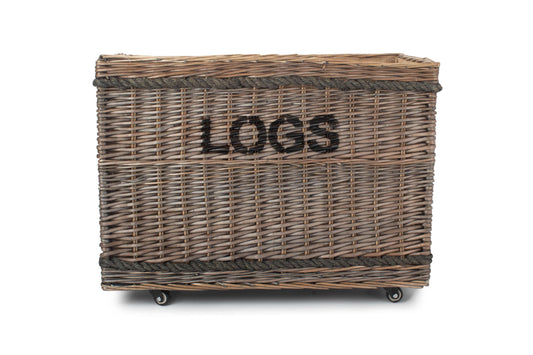 JUMBO "LOGS" BASKET with WHEELS
