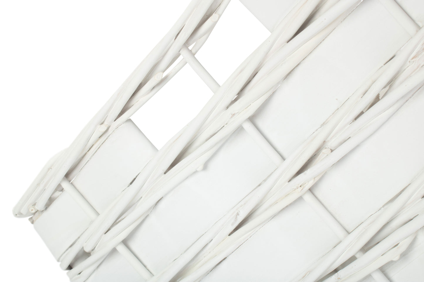 LARGE WHITE SCANDI STORAGE BASKET - UNLINED