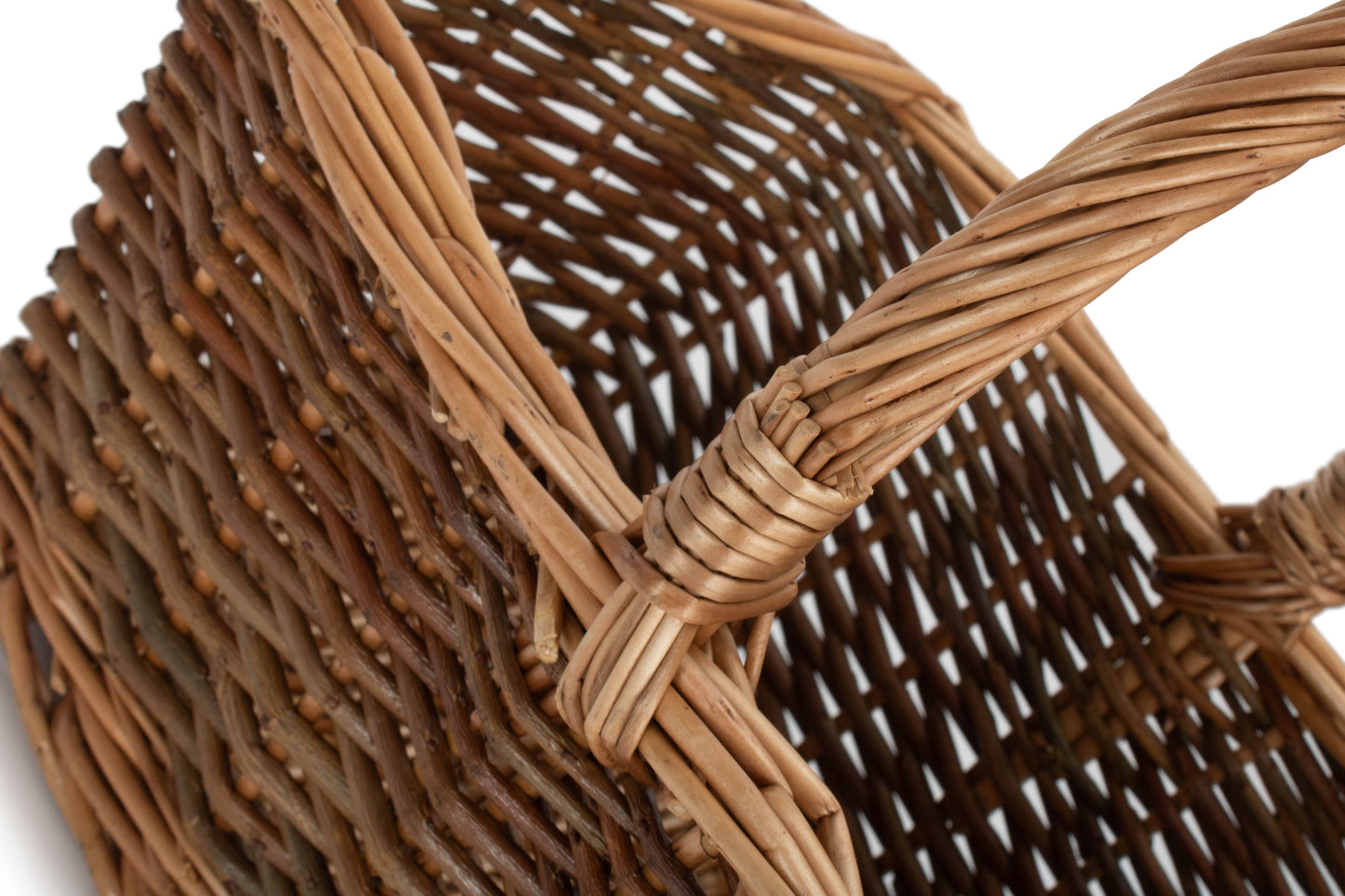 SIZE 1 RECTANGULAR UNPEELED WILLOW SHOPPER