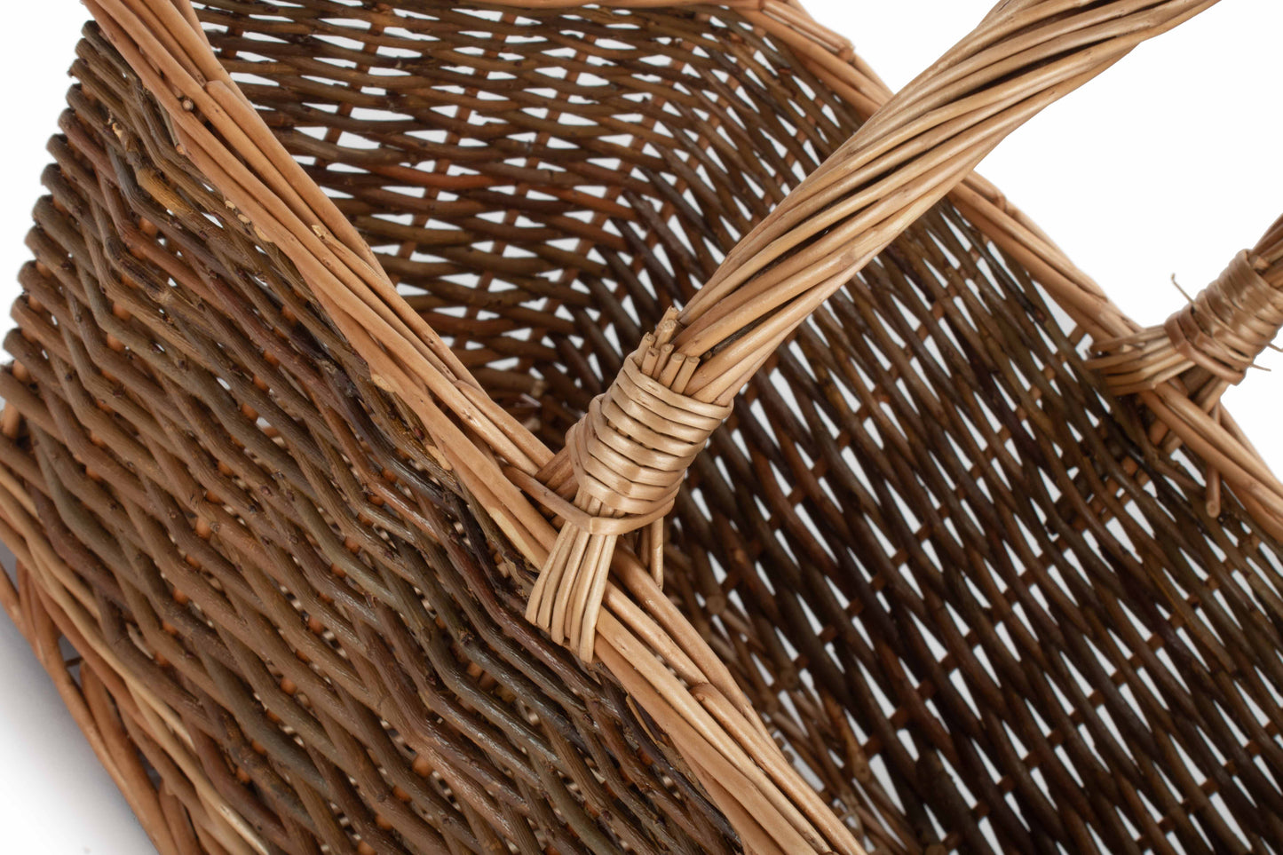 SIZE 2 RECTANGULAR UNPEELED WILLOW SHOPPER