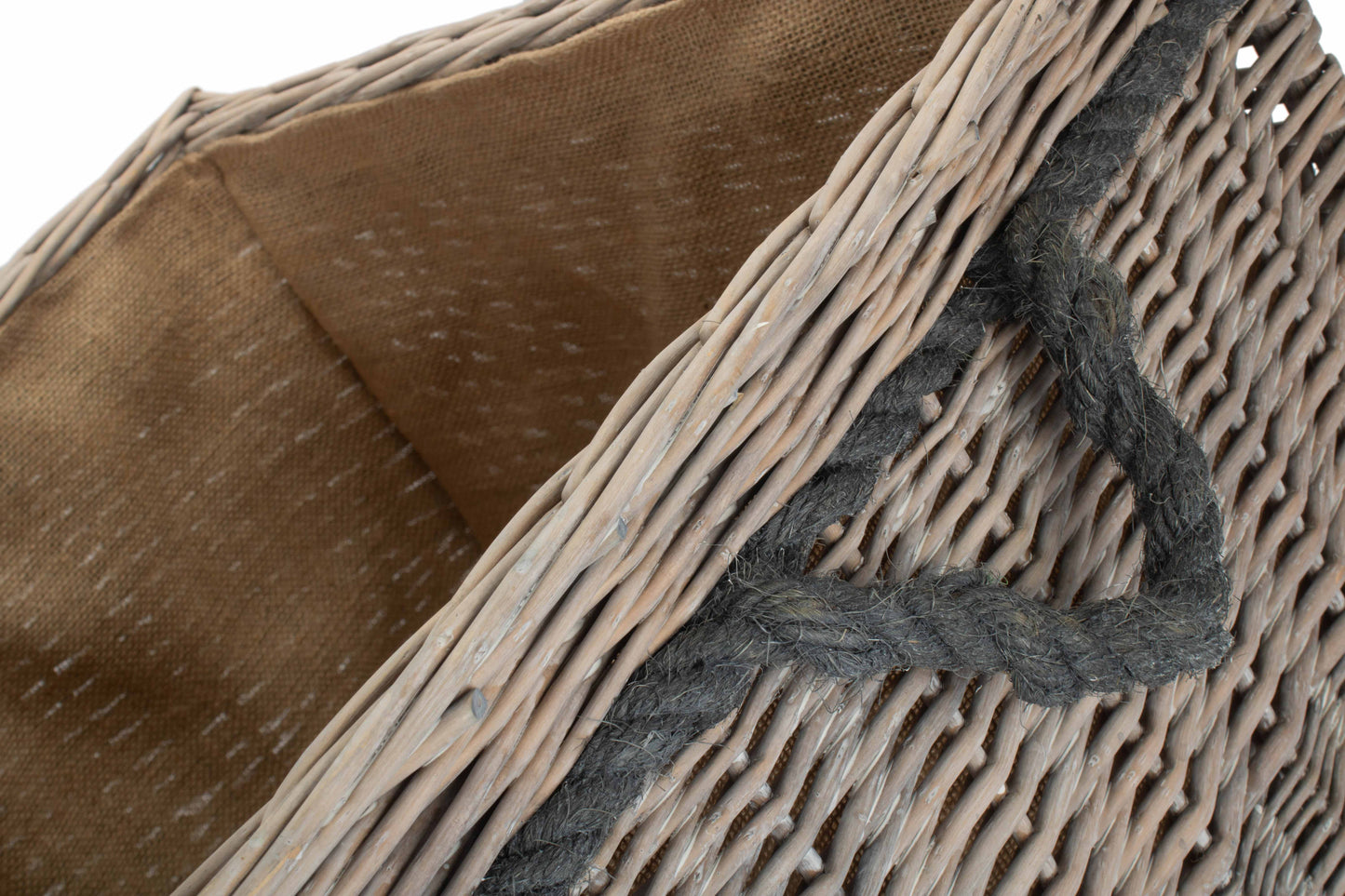SIZE 3 GREY WASH SQUARE STORAGE BASKET
