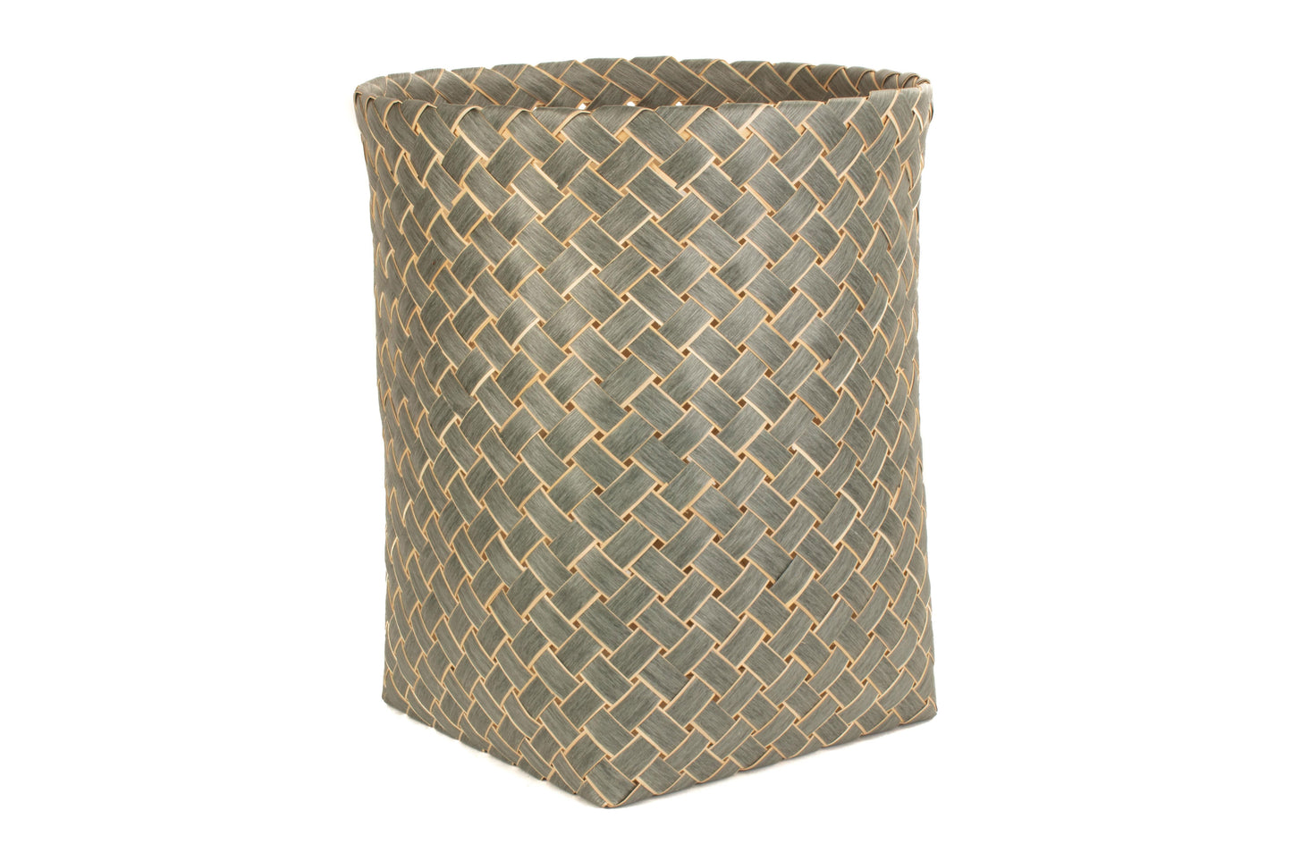 GREY POPLAR LAUNDRY BASKET