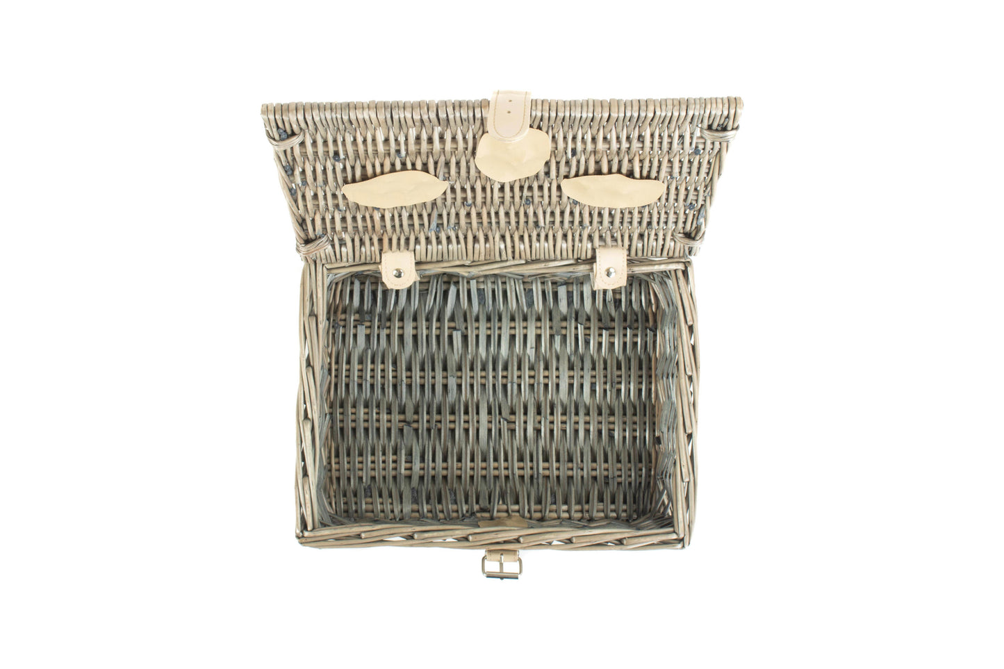 10" ANTIQUE WASH SPLIT WILLOW HAMPER