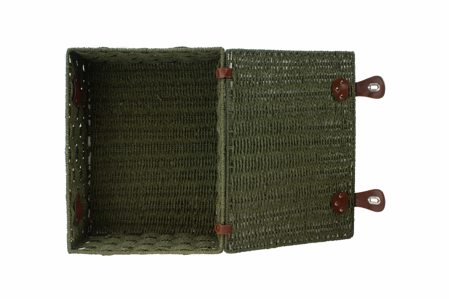 EXTRA LARGE GREEN PAPER ROPE HAMPER