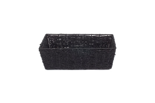 EXTRA LARGE BLACK PAPER ROPE TRAY