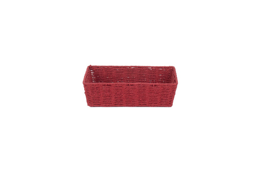 MEDIUM RED PAPER ROPE TRAY