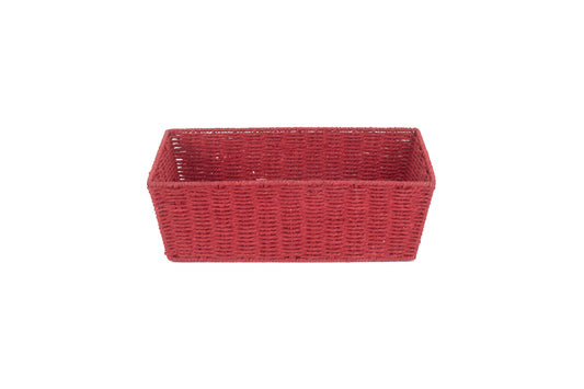EXTRA LARGE RED PAPER ROPE TRAY