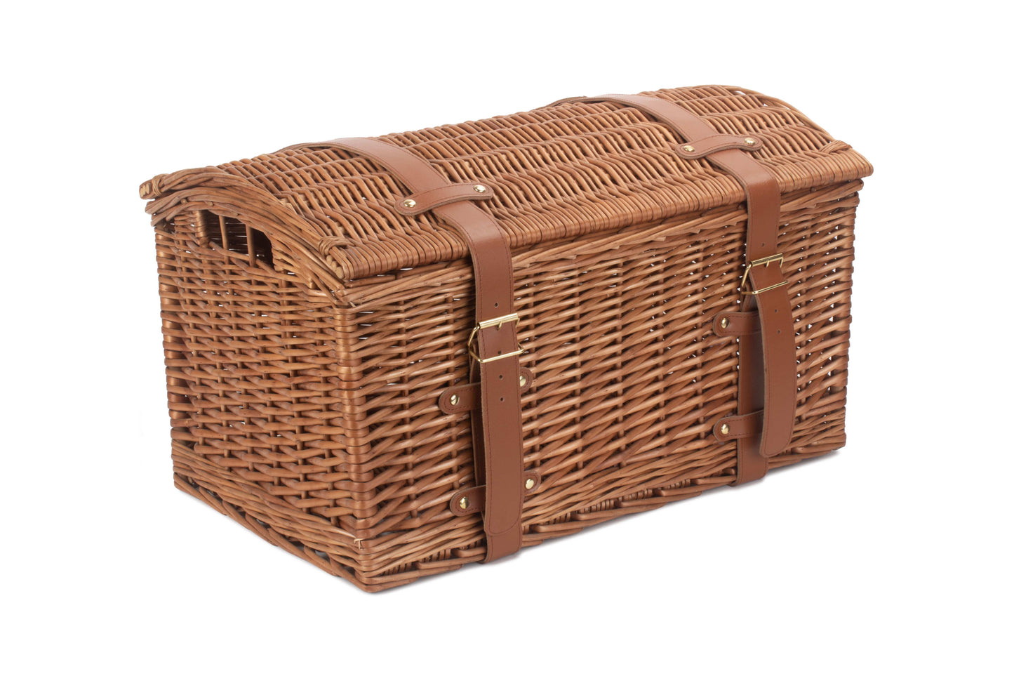 SMALL LIGHT STEAMED DOMED STORAGE HAMPER