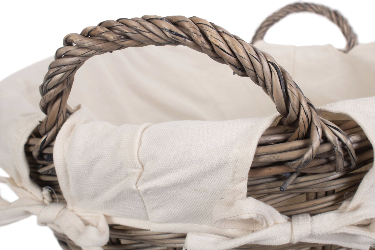SMALL WASH BASKET with WHITE LINING