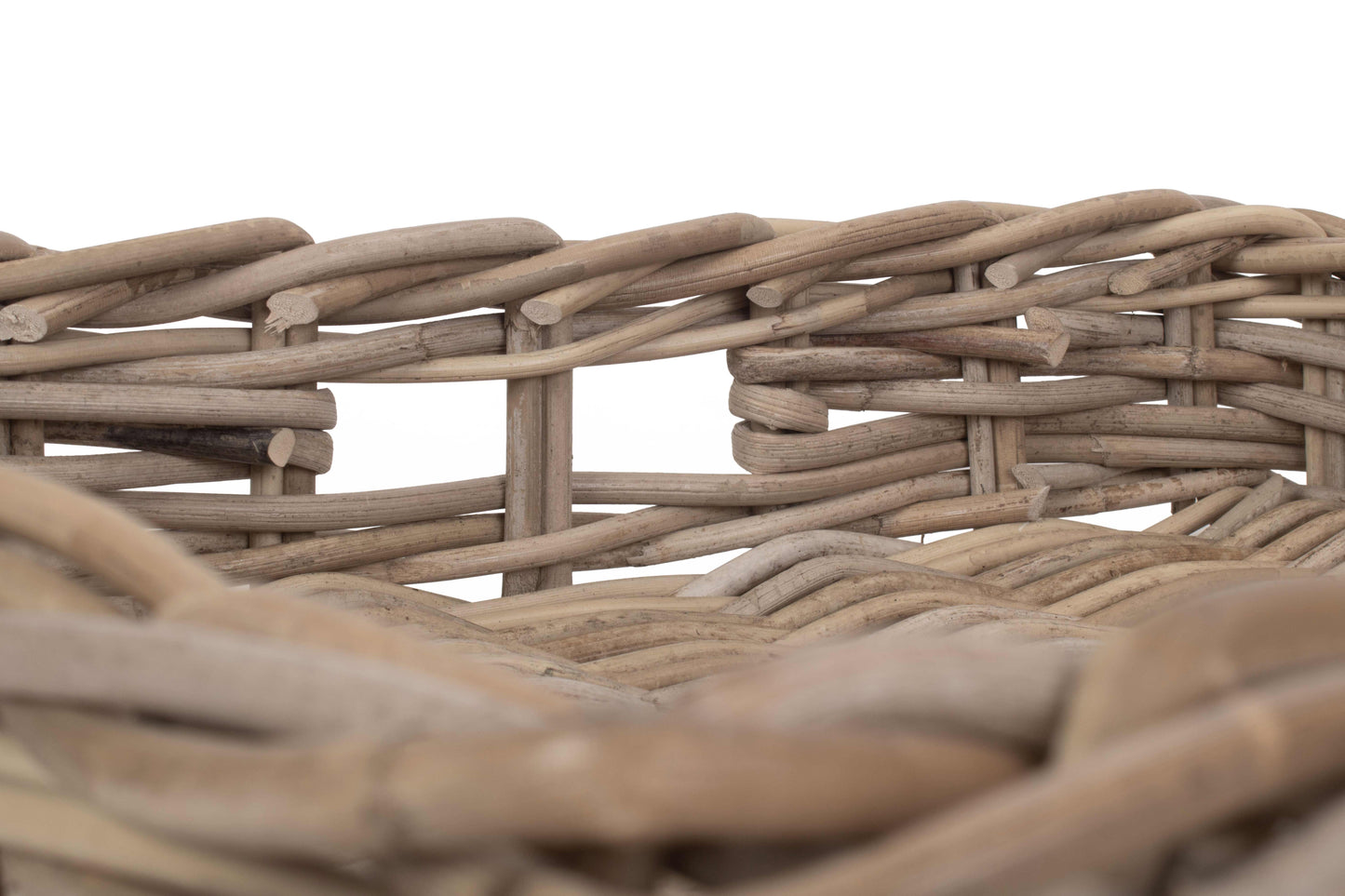 SQUARE RATTAN SERVING BASKET