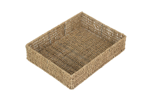EXTRA LARGE RECTANGULAR SEAGRASS TRAY