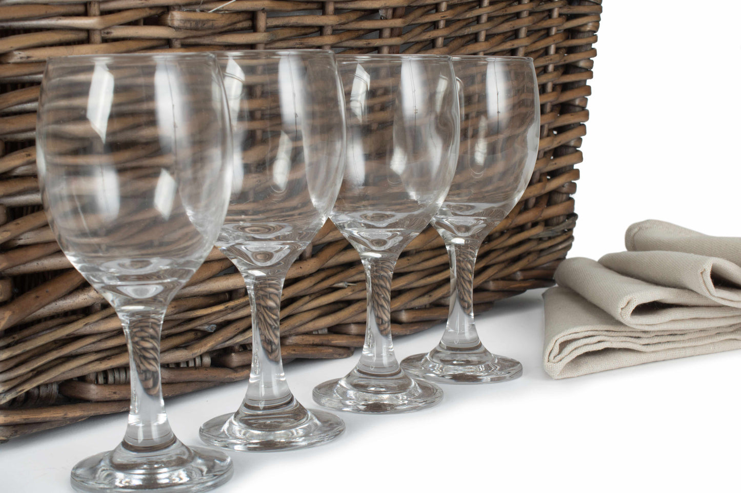 DOUBLE LIDDED 4 PERSON PICNIC HAMPER