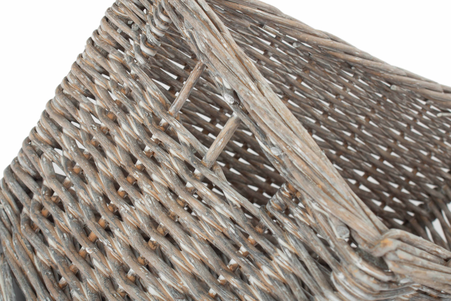MEDIUM GREY WASH STORAGE BASKET - UNLINED