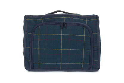 BLUE TWEED COOLER BAG