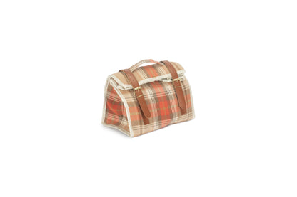 AUTUMN RED TARTAN COOLER POUCH BAG