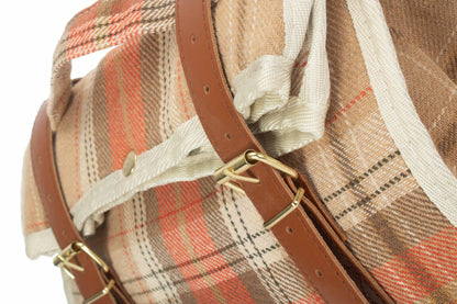 AUTUMN RED TARTAN COOLER POUCH BAG