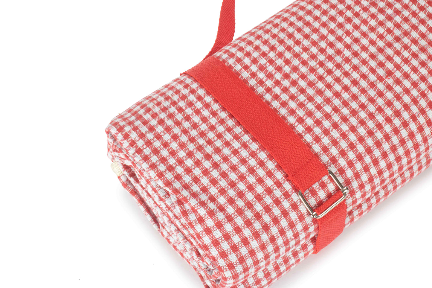 RED & WHITE GINGHAM PICNIC BLANKET