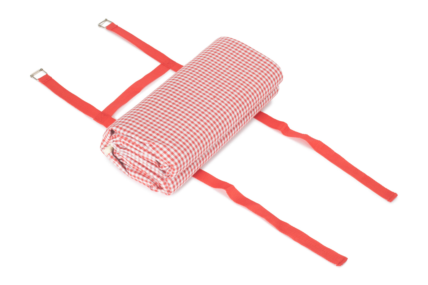 RED & WHITE GINGHAM PICNIC BLANKET