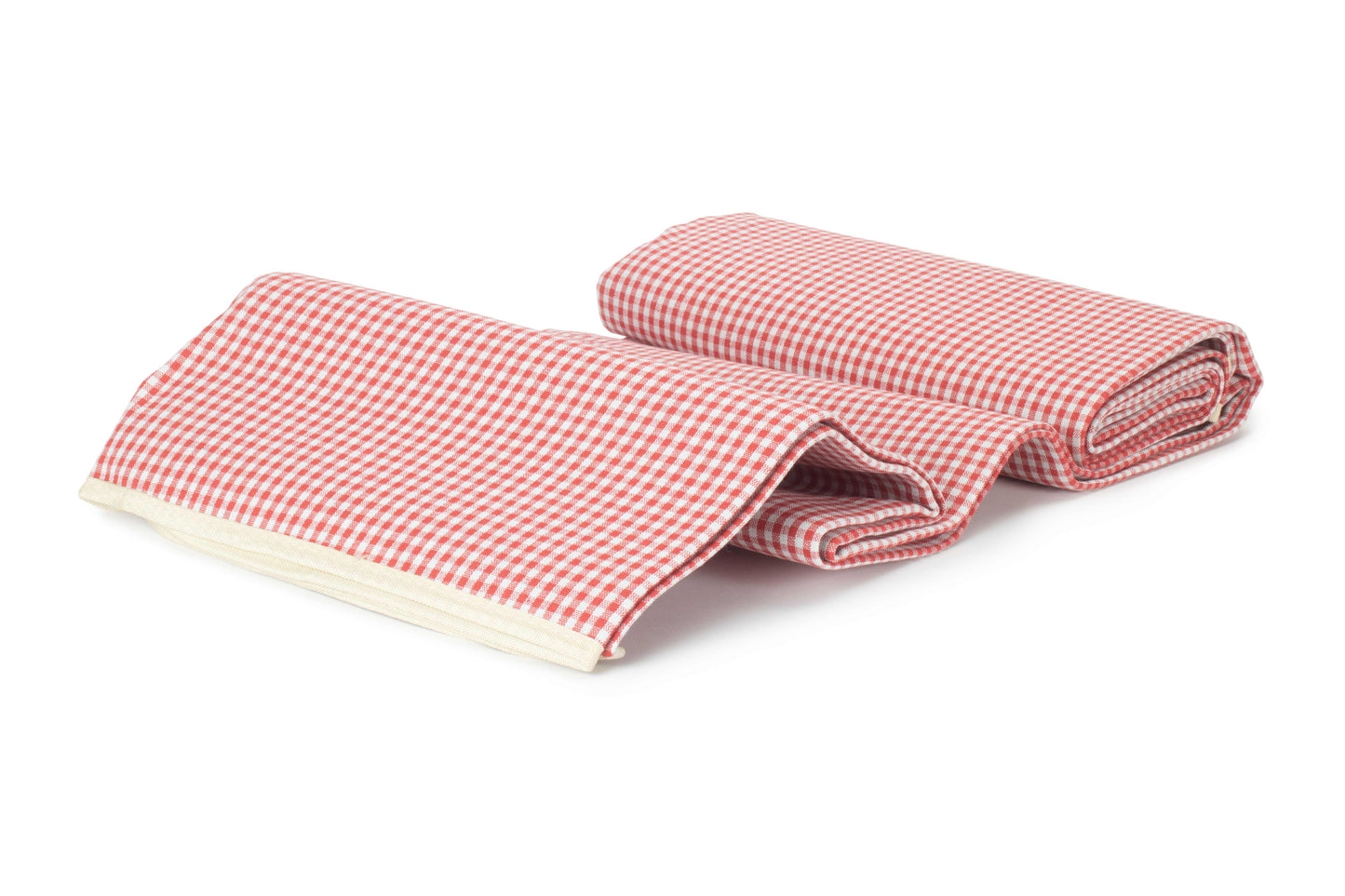 RED & WHITE GINGHAM PICNIC BLANKET