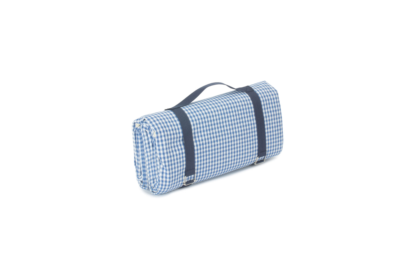 BLUE & WHITE GINGHAM PICNIC BLANKET