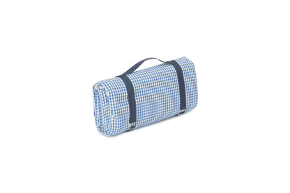 BLUE & WHITE GINGHAM PICNIC BLANKET