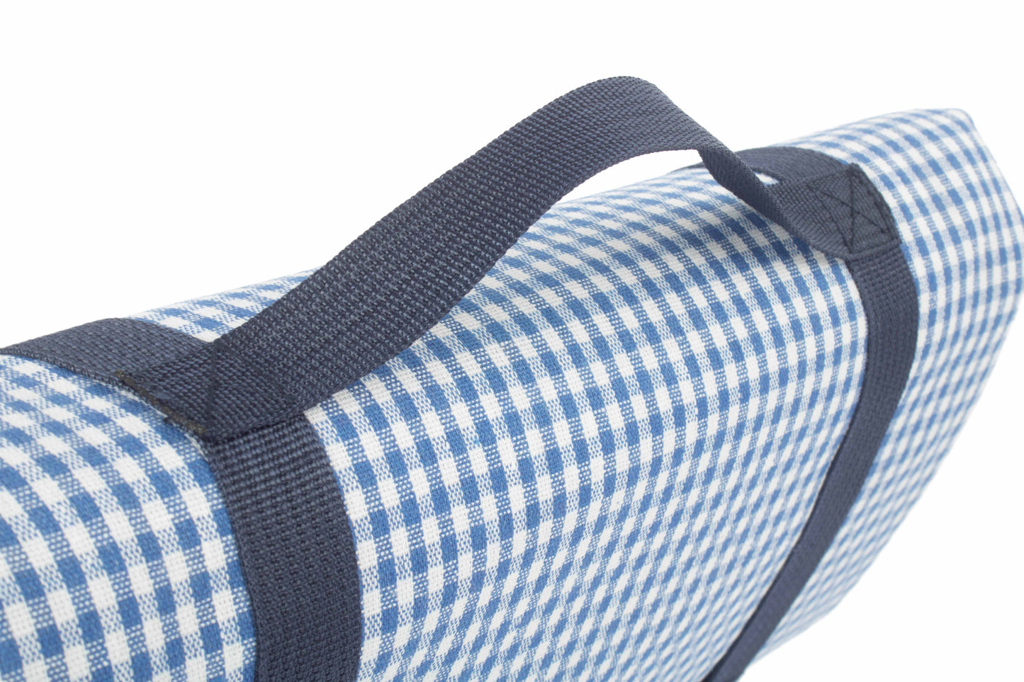 BLUE & WHITE GINGHAM PICNIC BLANKET