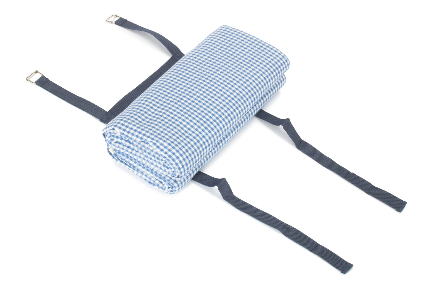 BLUE & WHITE GINGHAM PICNIC BLANKET