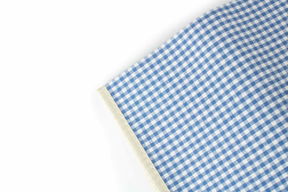 BLUE & WHITE GINGHAM PICNIC BLANKET