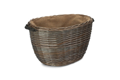 MEDIUM OVAL LOG BASKET
