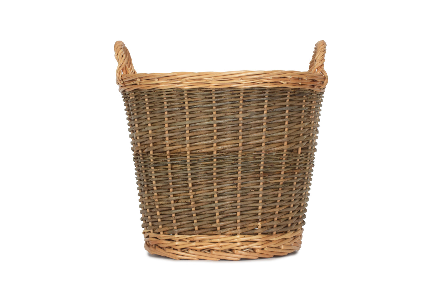 SMALL UNPEELED WILLOW LOG BASKET with LINING