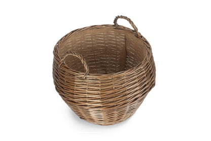 LARGE ANTIQUE WASH STUMPY BASKET