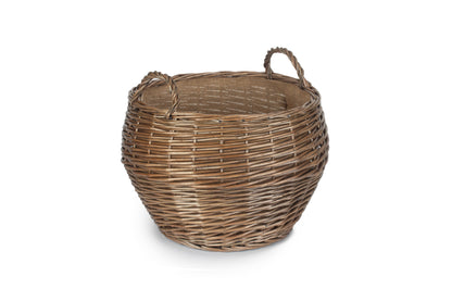 LARGE ANTIQUE WASH STUMPY BASKET