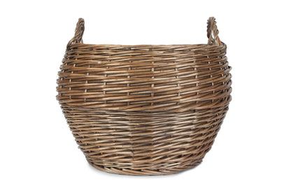 LARGE ANTIQUE WASH STUMPY BASKET
