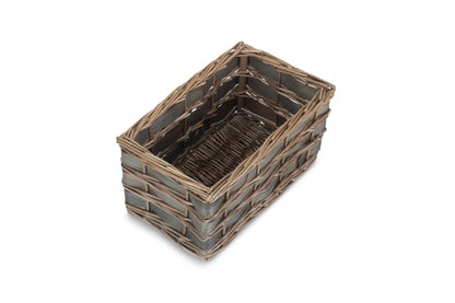SMALL GREY SCANDI STORAGE BASKET - UNLINED