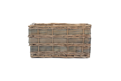 SMALL GREY SCANDI STORAGE BASKET - UNLINED