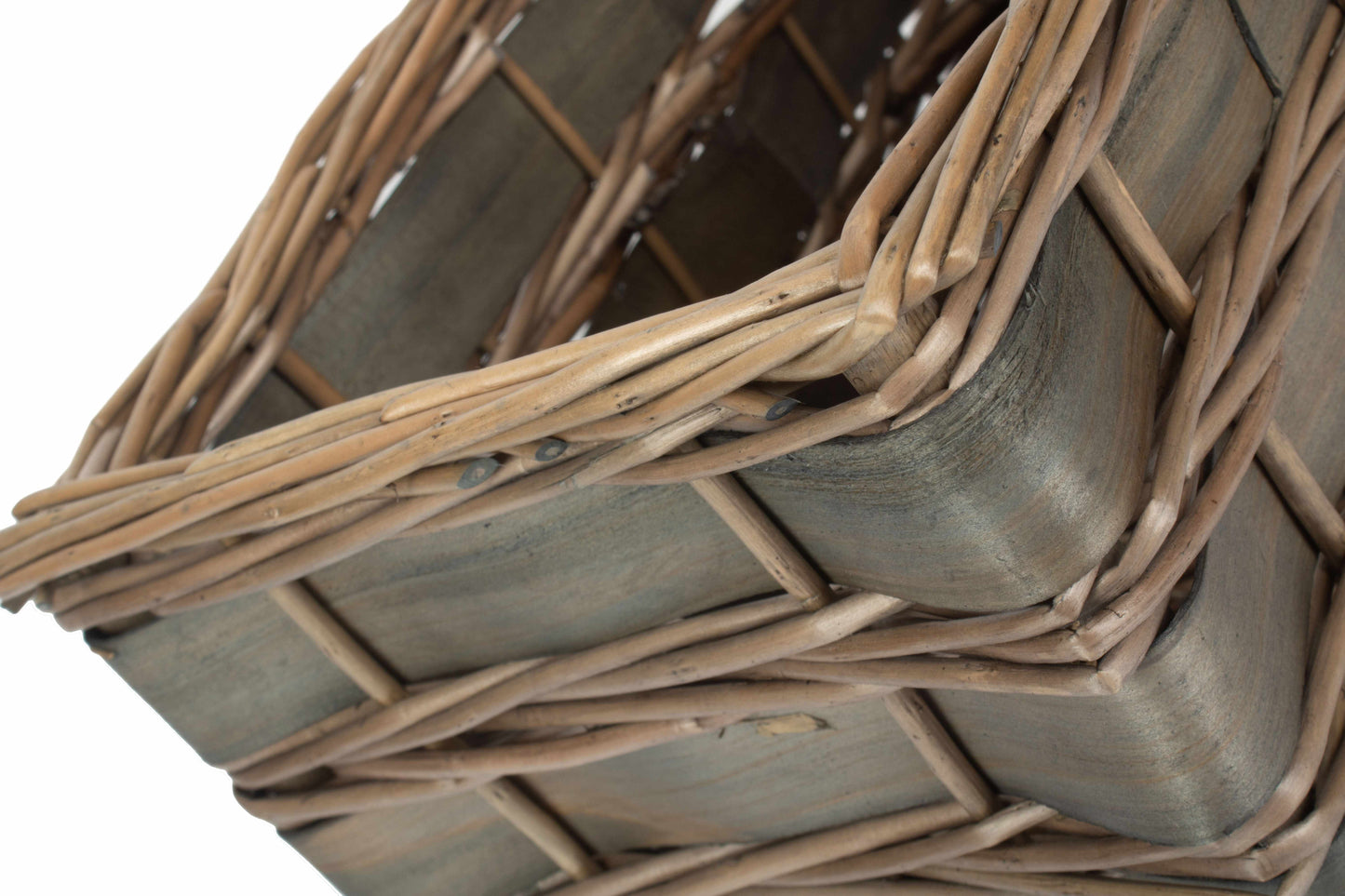 SMALL GREY SCANDI STORAGE BASKET - UNLINED