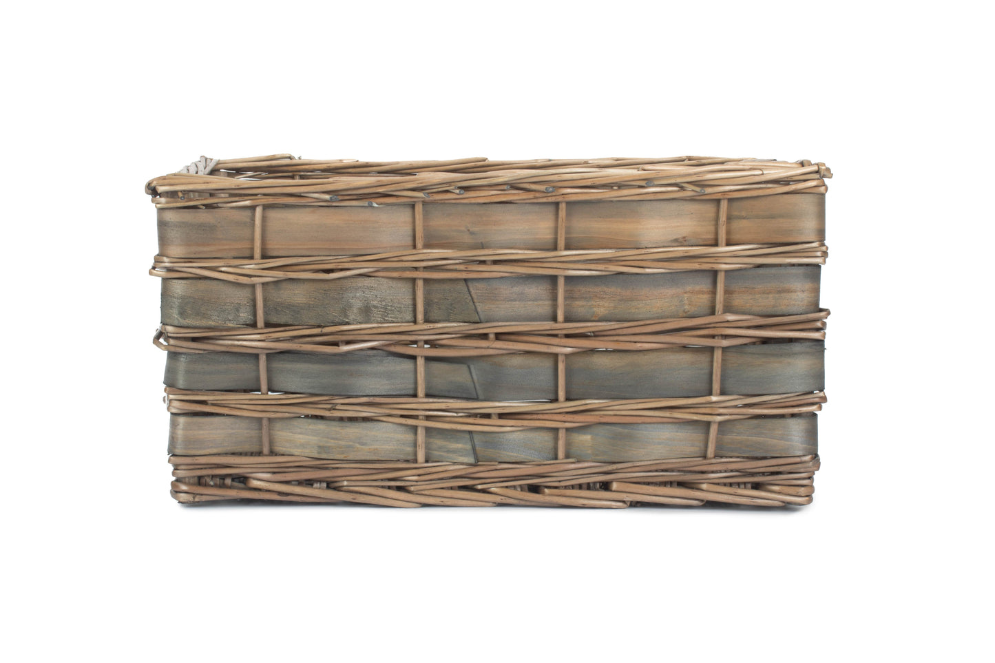 LARGE GREY SCANDI STORAGE BASKET - UNLINED