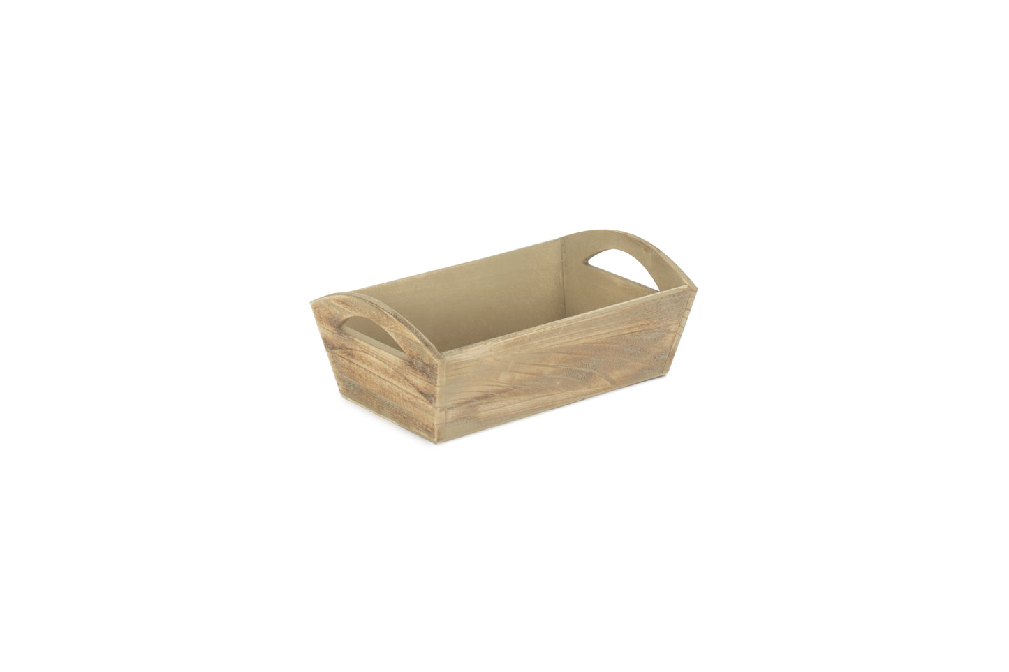 OAK EFFECT SMALL WOODEN STORAGE TRAY