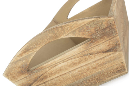 OAK EFFECT SMALL WOODEN STORAGE TRAY