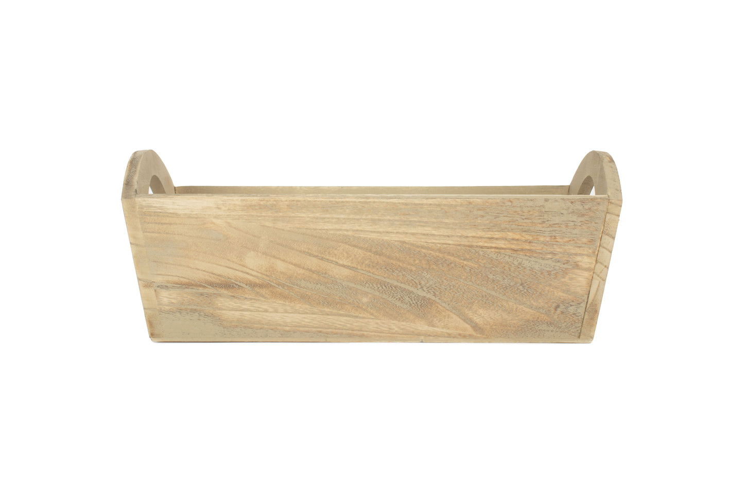 OAK EFFECT SMALL WOODEN STORAGE TRAY
