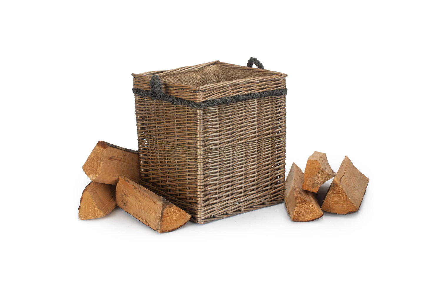 SIZE 1 ANTIQUE WASH SQUARE STORAGE BASKET