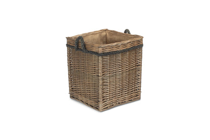 SIZE 1 ANTIQUE WASH SQUARE STORAGE BASKET