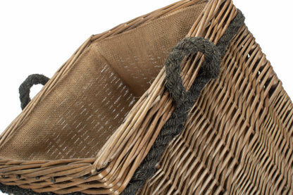SIZE 1 ANTIQUE WASH SQUARE STORAGE BASKET