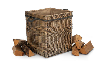 SIZE 2 ANTIQUE WASH SQUARE STORAGE BASKET