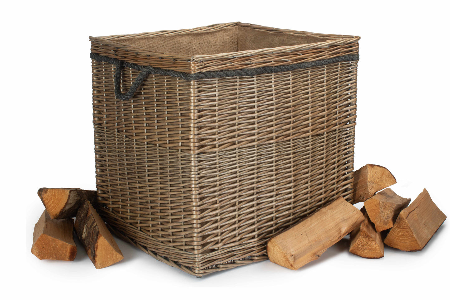 SIZE 3 ANTIQUE WASH SQUARE STORAGE BASKET
