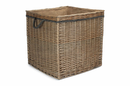 SIZE 3 ANTIQUE WASH SQUARE STORAGE BASKET