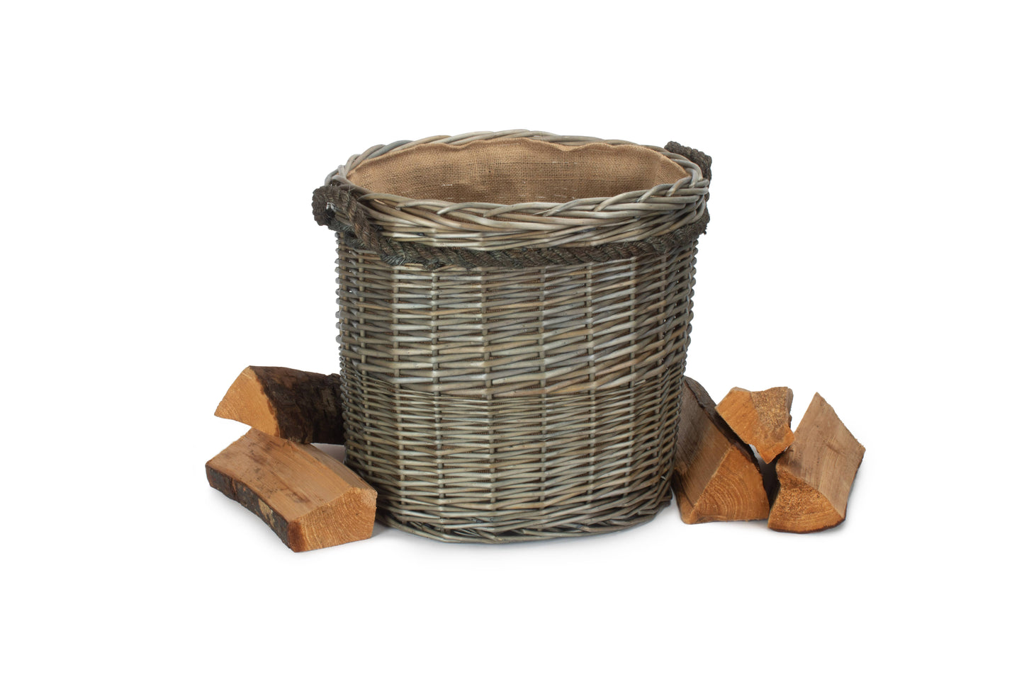 SIZE 1 ANTIQUE WASH ROUND STORAGE BASKET