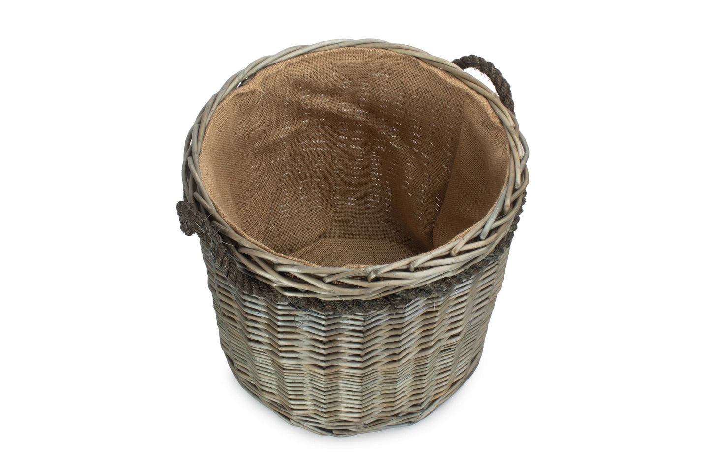 SIZE 1 ANTIQUE WASH ROUND STORAGE BASKET